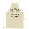 Tablier de cuisine - Planetee "Tout est bon dans la cuisine" (Albane) - Personnalisé prénom - Coton épais - Imprimé en France