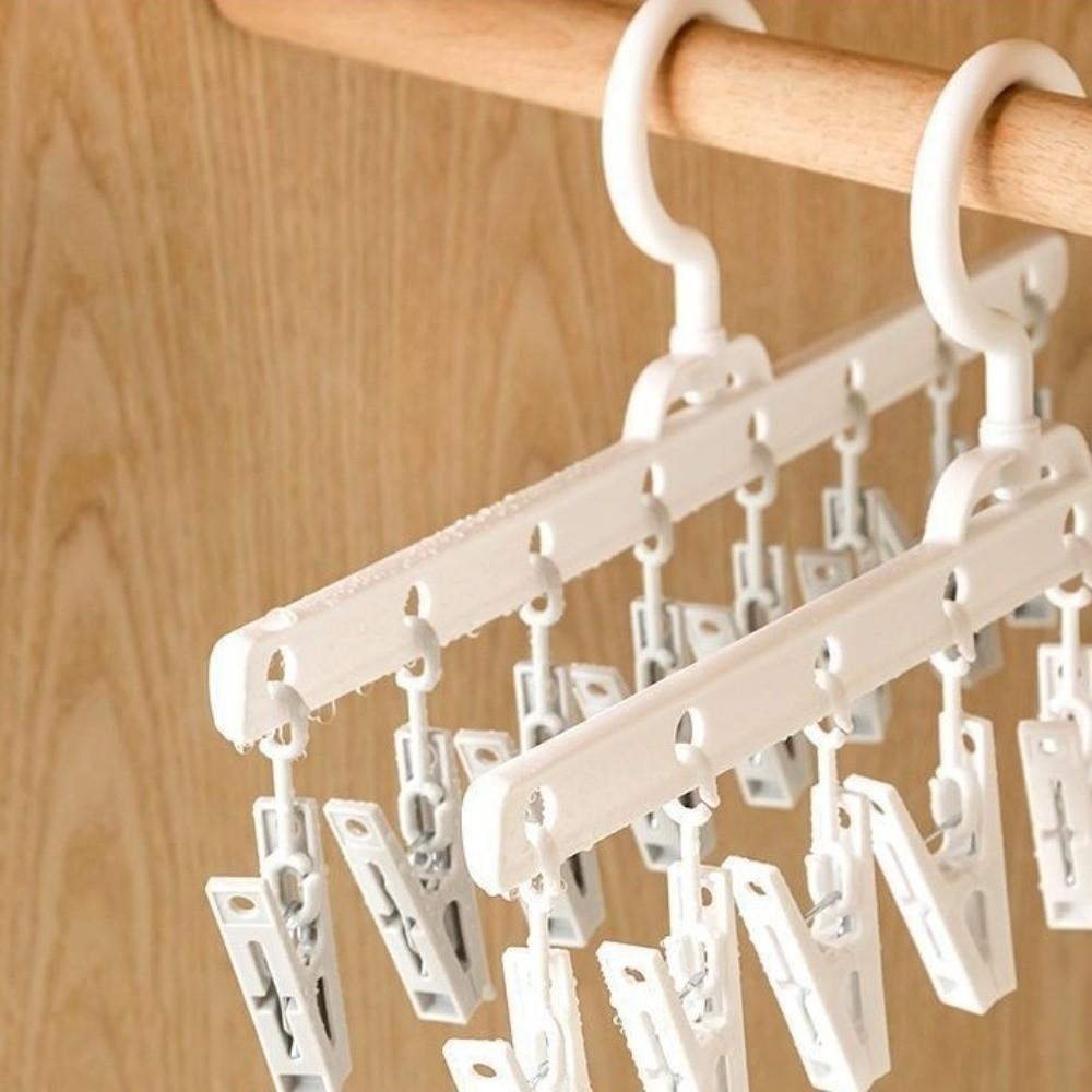 5 шт. 8 прищепок Сушилка для носков Ветрозащитные пластиковые прищепки Многофункциональный нескользящий органайзер для хранения Студенческий дом