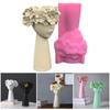 Cute Girl Flower Pots Mold Epoxy Resin Molds Pen Holder Candle Holder Cement Planter Silicone Mould Home Decorations