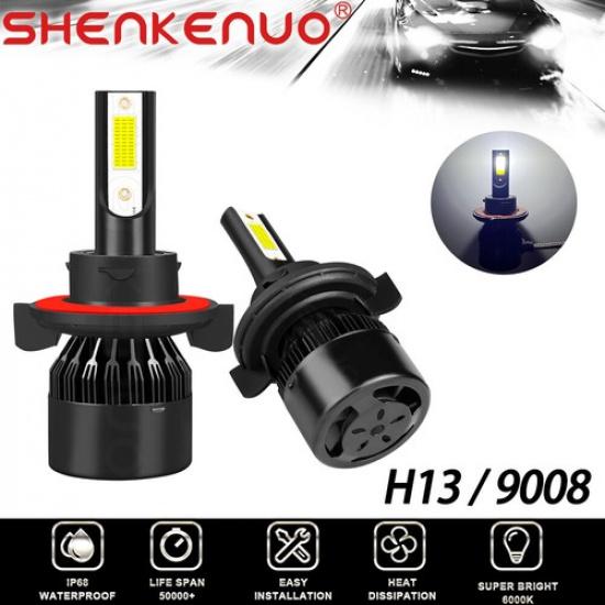 Для Chevy HHR 2006-2010 2011-2шт 6000K Белые Светодиодные Лампы Фары Ближний/Дальний Свет