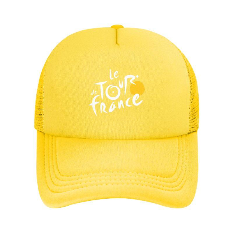 Сетчатая бейсболка Tour De France Унисекс Однотонная Кепка Тракер Летняя Дышащая Регулируемая Кепка Snapback Внешний Козырек от Солнца Кепки