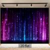 2D planar banner, 1 piece of a dazzling purple and blue stage-themed background, party banner, home decoration