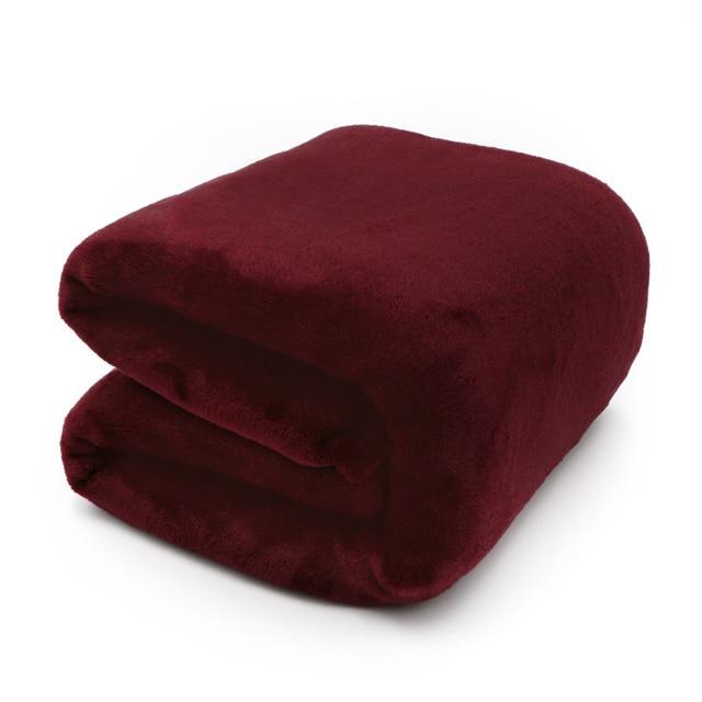 Легкое тонкое фланелевое одеяло механической стирки, пледы, супер теплые мягкие одеяла, накидка на диван/кровать/дорожное лоскутное однотонное покрывало