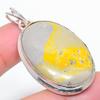Natural Bumblebee Jasper Gemstone 925 Sterling Silver Gift Pendant 2.01" C8v47