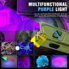 Светодиодный фонарик RGB 1000 люмен с цветной боковой подсветкой, перезаряжаемый рабочий свет, магнитный зажим для кармана, аварийный рабочий