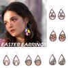 Wiwilys деревянные пасхальные серьги красочные яйца кролик серьги-капли пасхальный кролик серьги для женщин пасхальные аксессуары ювелирные изделия подарки