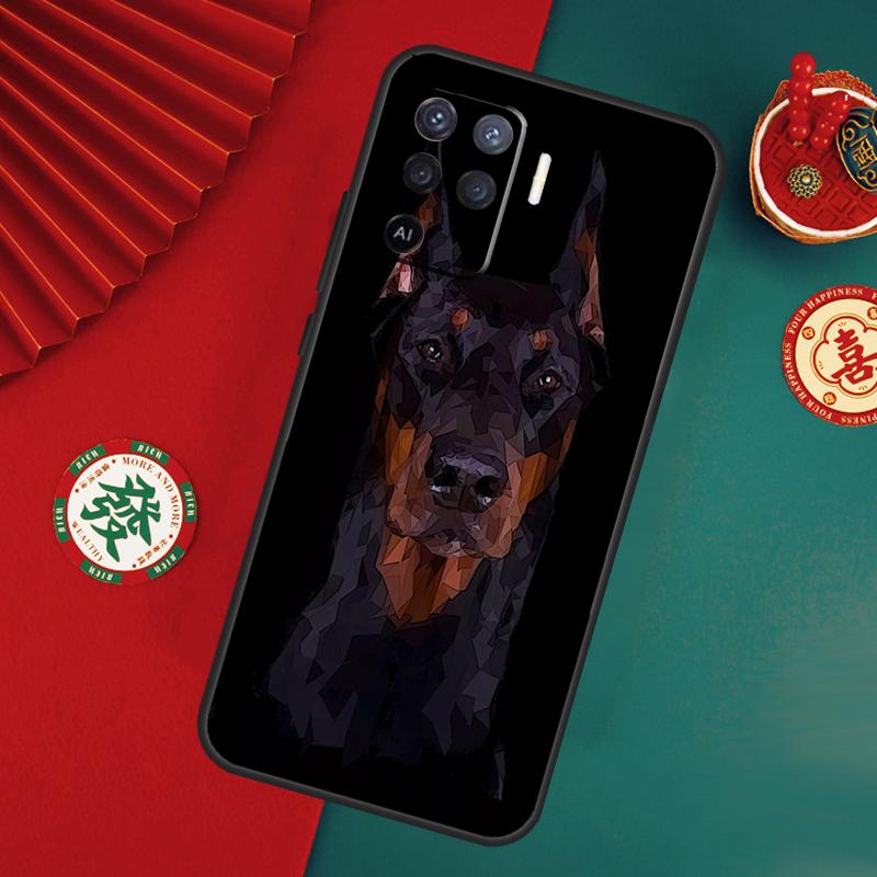 Чехол для собаки таксы добермана для Oppo A76 A16 A96 A17 A60 A40 A80 A98 A58 A78 A18 A38 A57 A74 A54 A94 A15 A5 A6 Pro