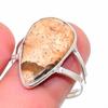 Natural Picture Jasper Gemstone 925 Sterling Silver Jewelry Ring Size 9 V9w38