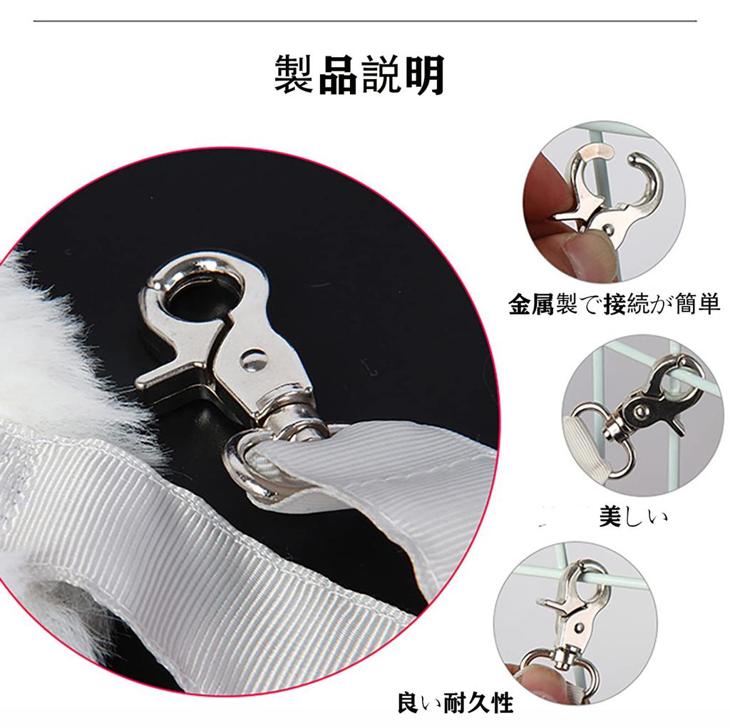 CaanDyy Cat Hammock Plain Bed Gauge Fluffy Summer Winter Dual Use Nap Pet Cat Bed Cat Hammock White S Size