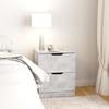 VidaXL Bedside Table Concrete Grey 40x40x50 Cm Chipboard
