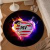Psv Eindhoven Crest Round mat, Anti-slip Circle Carpet Chair rug For livingroom,Bedroom, doormat home decor Gift Christmas Gifts
