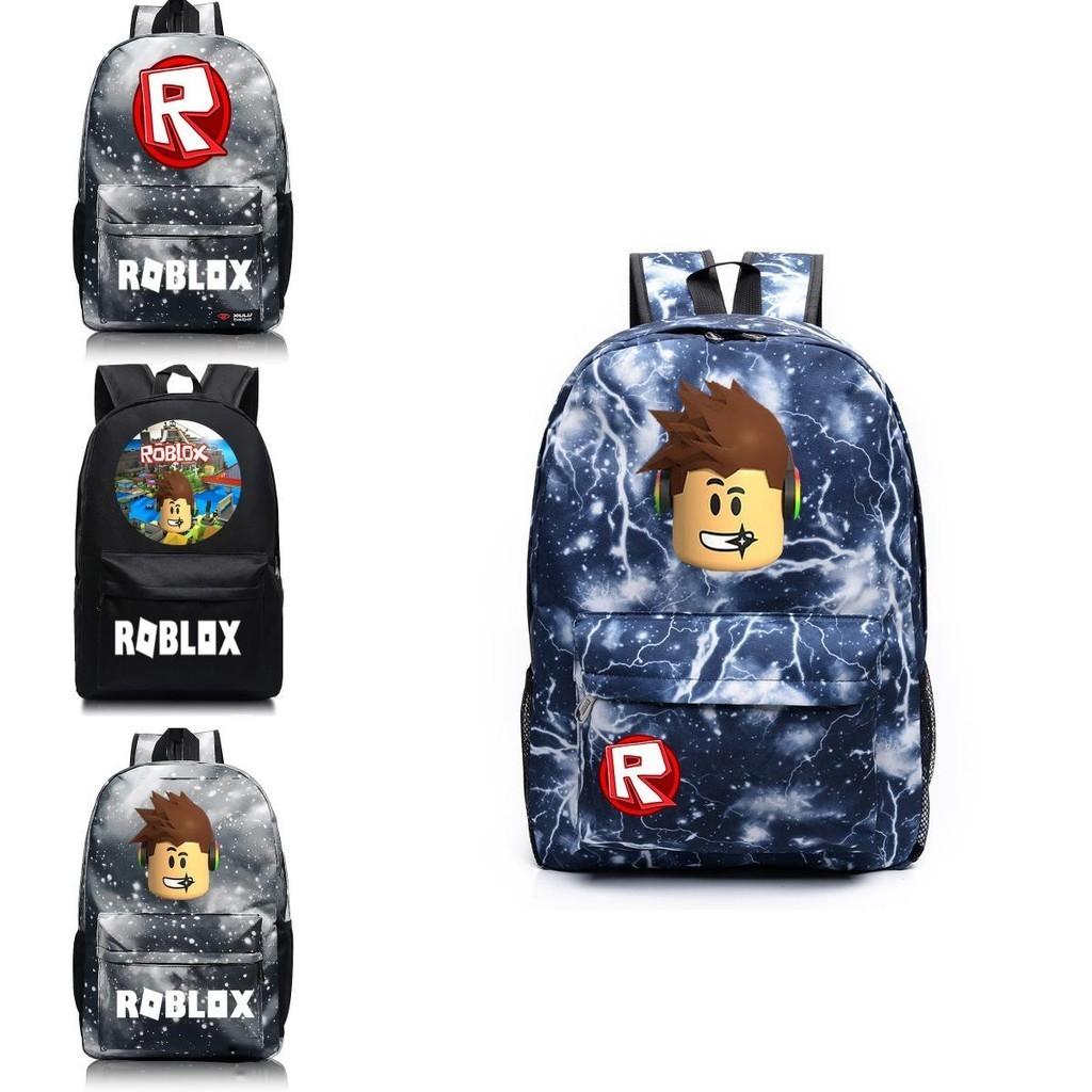 Детский школьный рюкзак Roblox с узором, звездным фоном и большой вместимостью