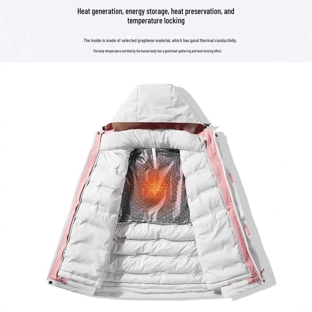 Camel Outdoor Женская водонепроницаемая пуховая парка 3-в-1 для зимнего туризма и альпинизма