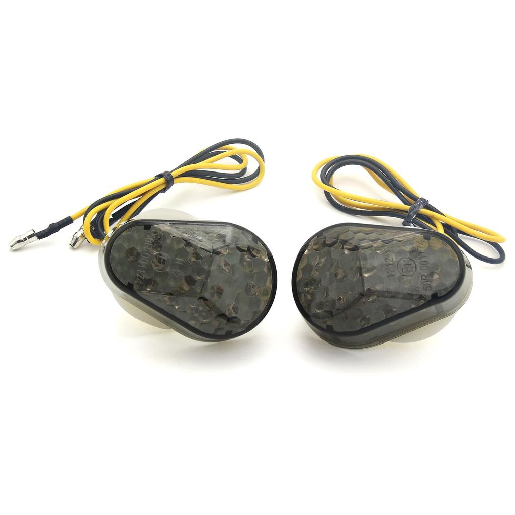 MFC PRO Universal Motorcycle LED Turn Signal Indicators for Kawasaki Ninja ZX6R ZZR and Ninja H2R Ultra-Bright Z800, Z1000, 636, ZX7R,