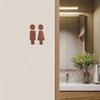 Bathroom Decoration Premium Bathroom Sign Solid Wood Men'S And Women'S Toilet Sign Home Bathroom Decor