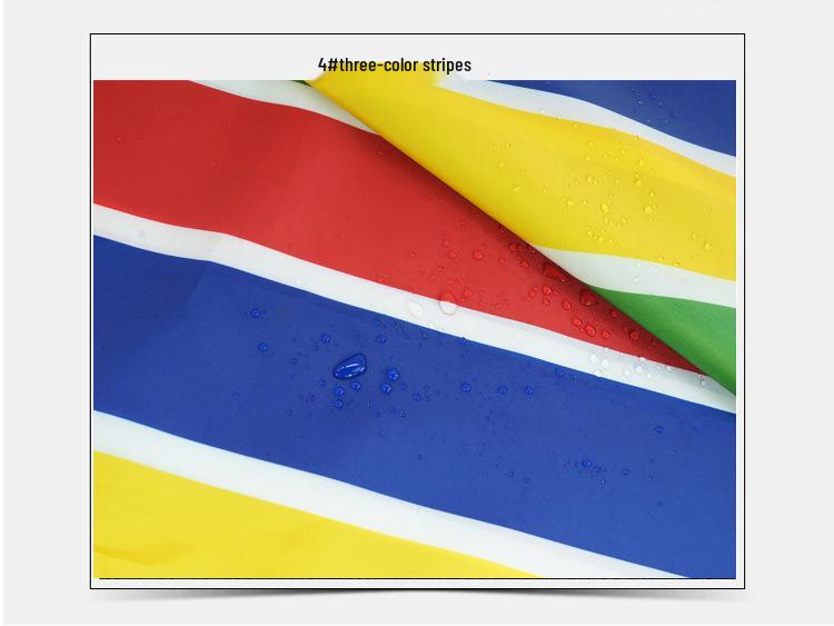 210D Color Stripe Waterproof Oxford Canopy Fabric - Strong & Durable