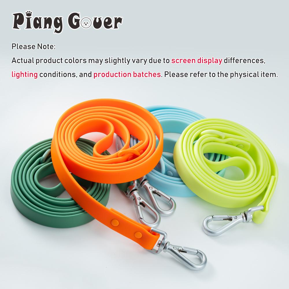 1pc PVC Waterproof Dog Leash Traction Lead Rope Outdoor Medium Pet Leashes