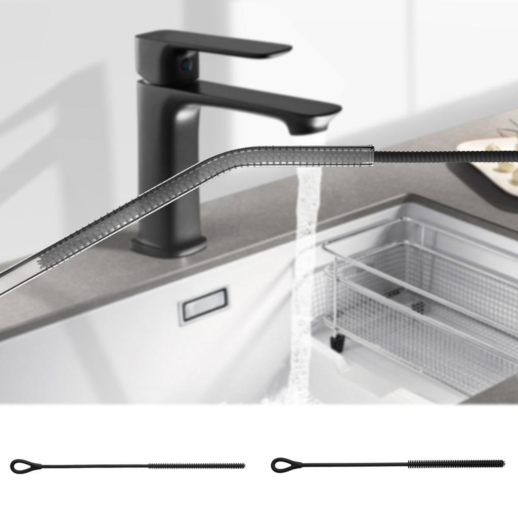 2 Pcs 6mm and 9mm Silicone Straw Brushes Reusable Straws Deep Cleaning Brush Long Handle Pacifier Brush for Clearing Glass