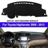 Car Dashboard Cover Dash Mat Anti-Sun For Toyota Highlander 2008 2009 2010 2011 2012 2013