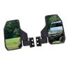 UTV Side Mirror Foldable Adjustable Clear Visibility Stable Structure Rear View Mirror Replacement for Polaris RZR XP
