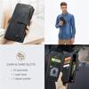 CaseMe Кошелек на молнии с отделениями для карт для Samsung Galaxy A17 5G A37 A57 A56 A36 A16 A55 A35 A25 A15 A54 A34 A14 A53 A33 A13 A52 A51 Флип-чехол из кожи для телефона