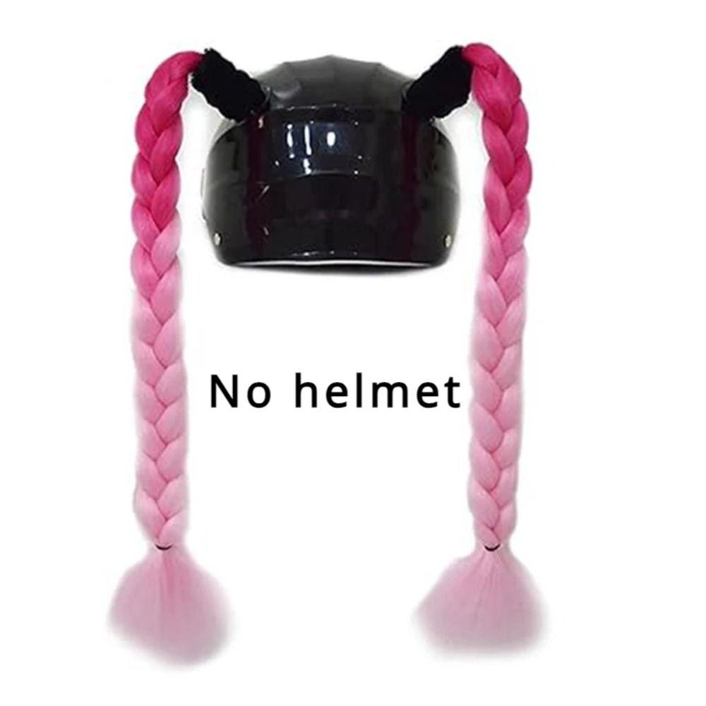 С присоской для мотоциклетного шлема косы Colorul Twist Dual Pigtail для мотоциклетных шлемов