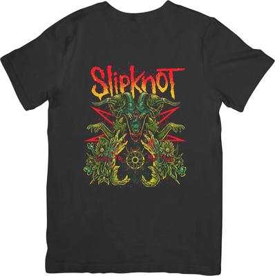 Slipknot Music Унисекс Футболка из Качественного Хлопка Черная