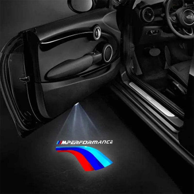 BBJK3 2Pcs LED Car Interior Decoration Lamp Door Light Bulb For BMW X4 X1 X3 X5 E46 M1 E90 M2 M5 M3 M6 E87 M Power F20 E60 Car Sticker
