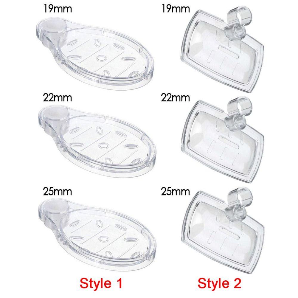 Transparent Wall Mounted Drain Holder Lifting Rod Soap Rack Soap Dish Soap Organizer Soap Holder