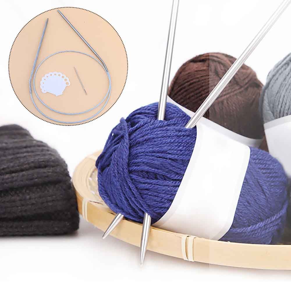 Circular Stainless Steel DIY Crafts Needlework Supplies Knitting Needles Sewing Pins Crochet Hook