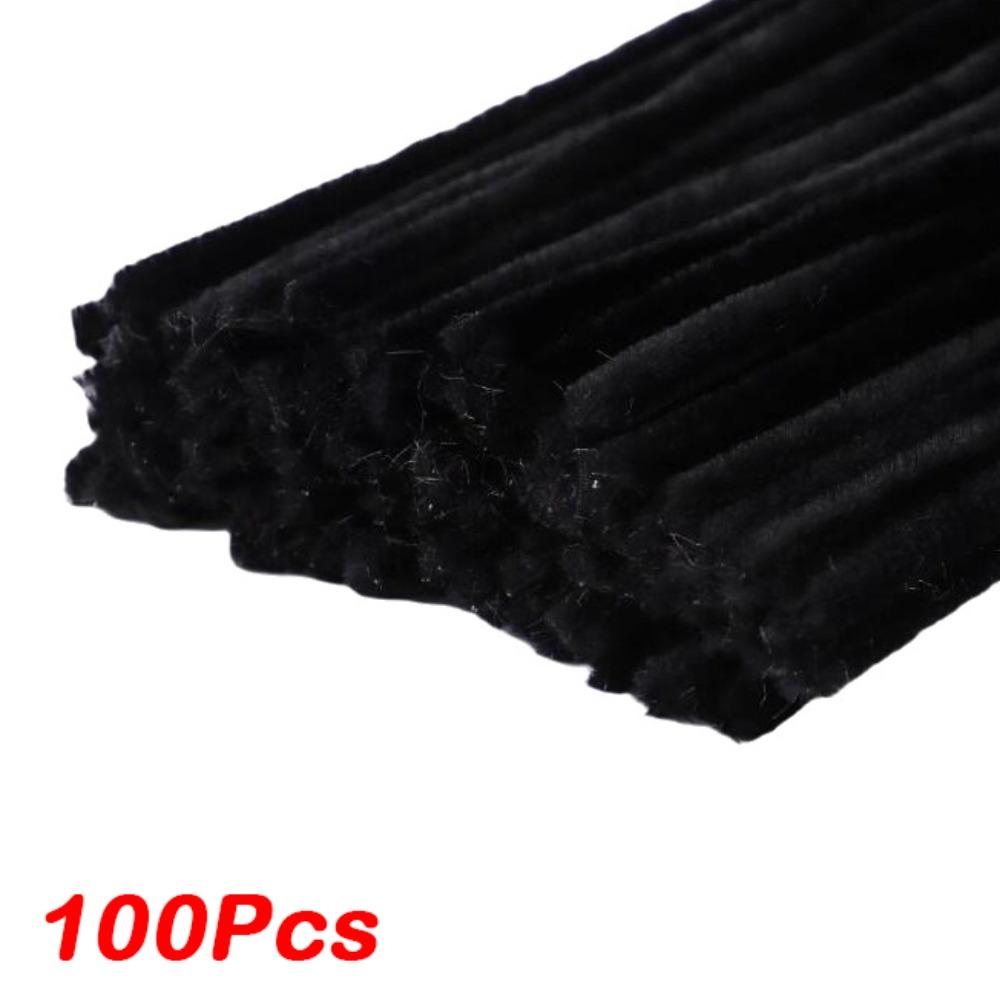100/300/400Pcs Flexible Wire Pipe Cleaners Bendable Plush Sticks for Artificial Flower Making