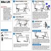 Heavy Duty Bicycle Hoist Rack Nylon Lifting Rope Bicycle Storage Hanger  Garage Bicycle Storage
