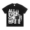 2PAC Тупак Рэп Рэпер Американская Мужская Футболка с Круглым Вырезом Хлопковая Свободная Рок Западное Побережье Тренд Футболка с Коротким Рукавом