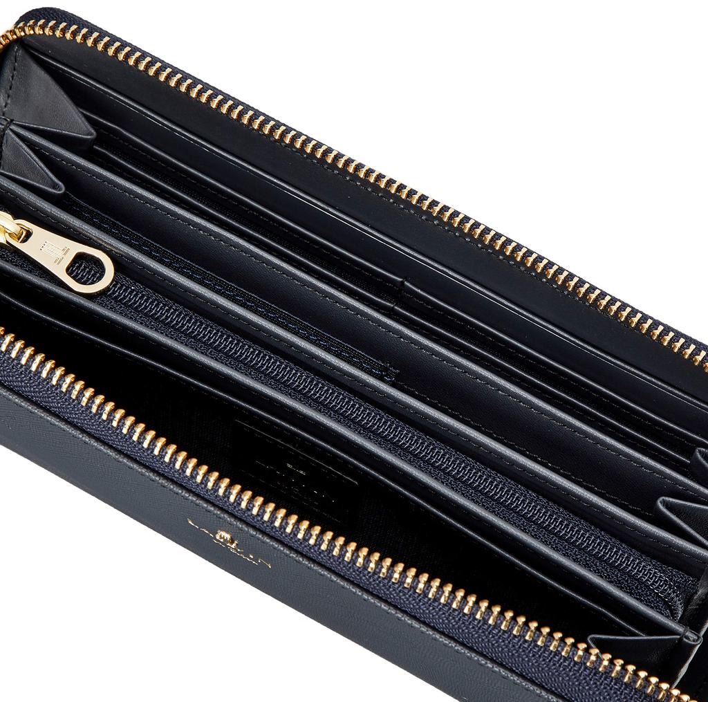 На кошельке с круглой молнией Люксембург темно-синий [Lanvin Bleu] [новый цвет] женский