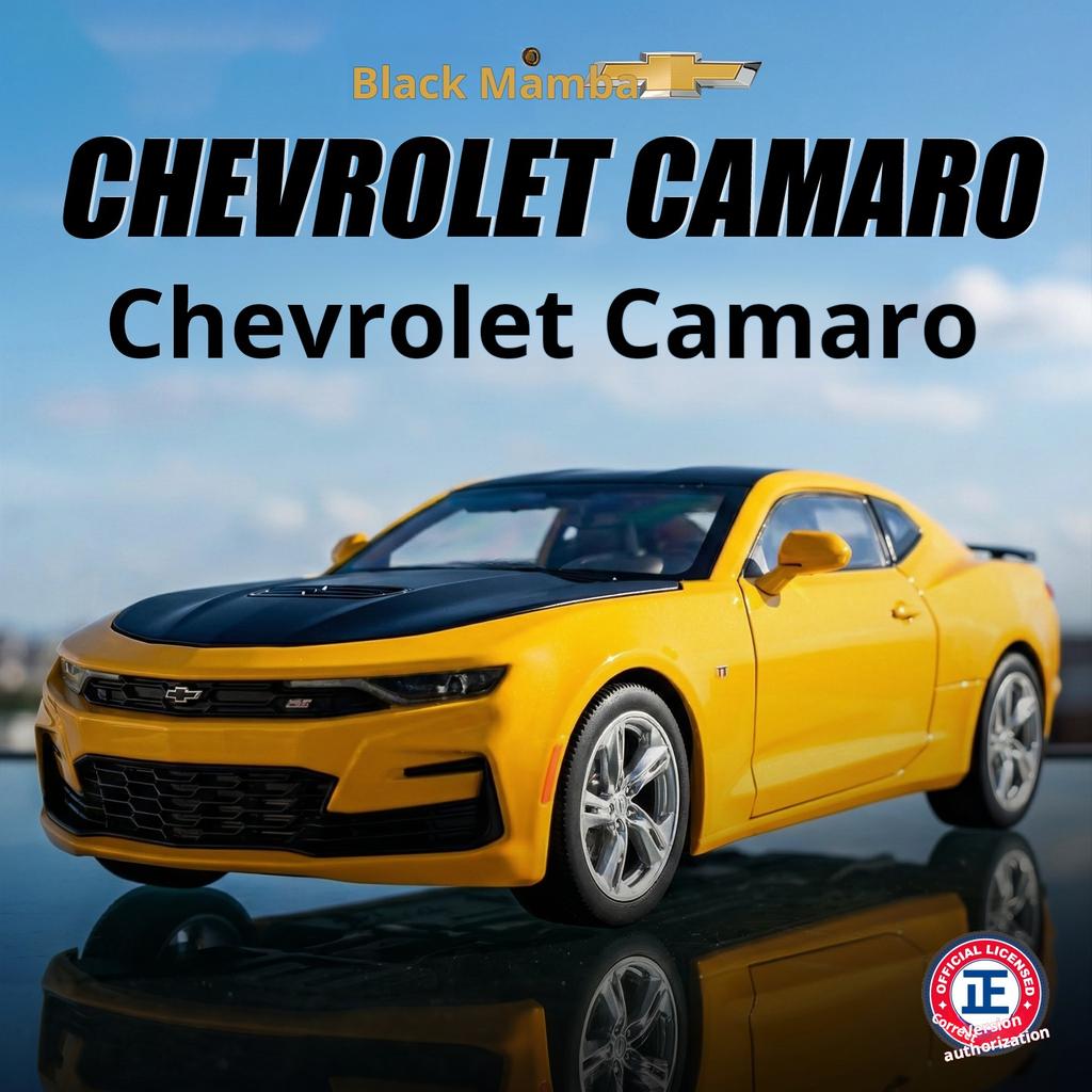 1:Модель автомобиля Bumblebee Chevrolet Camaro в масштабе 1:18 Детская игрушечная машинка Свет и звук Коллекционный предмет для демонстрации