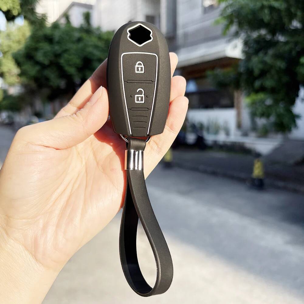 Soft Key Case Shell Fob For Suzuki Vitara Swift Ignis Kizashi Sx4 Baleno Ertiga Samurai S-Cross Accessories Key Holder Key Caps