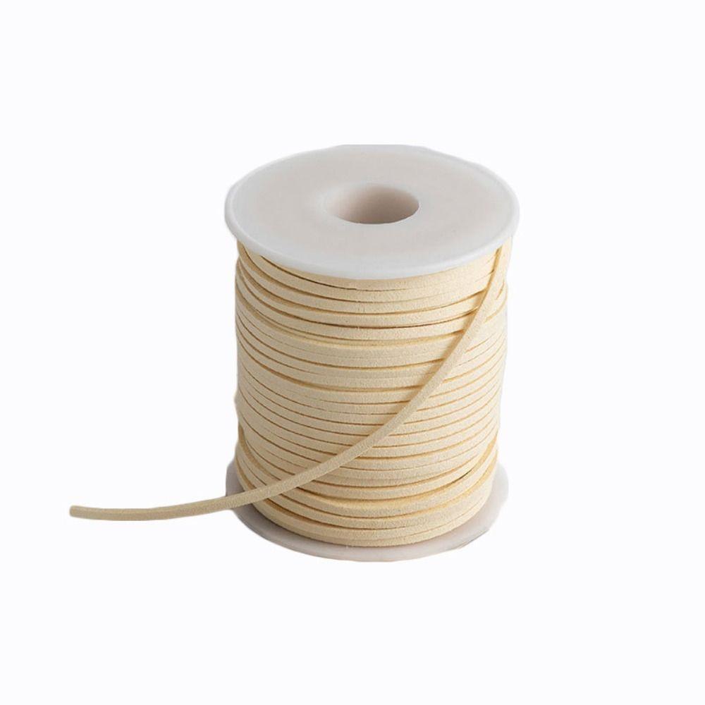 Faux Suede Leather Roll Thread Handmade Gift Packaging Rope Gift Box Strap Leather Velvet Rope DIY