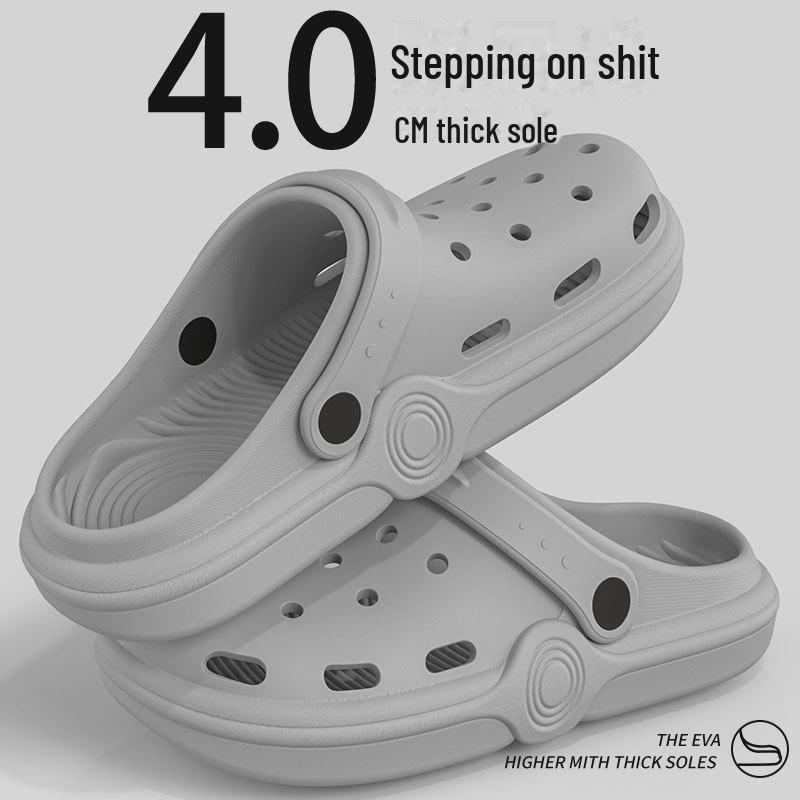 Летние легкие нескользящие сандалии с закрытым носком для женщин и мужчин - мягкая подошва для отдыха на природе и пляжа