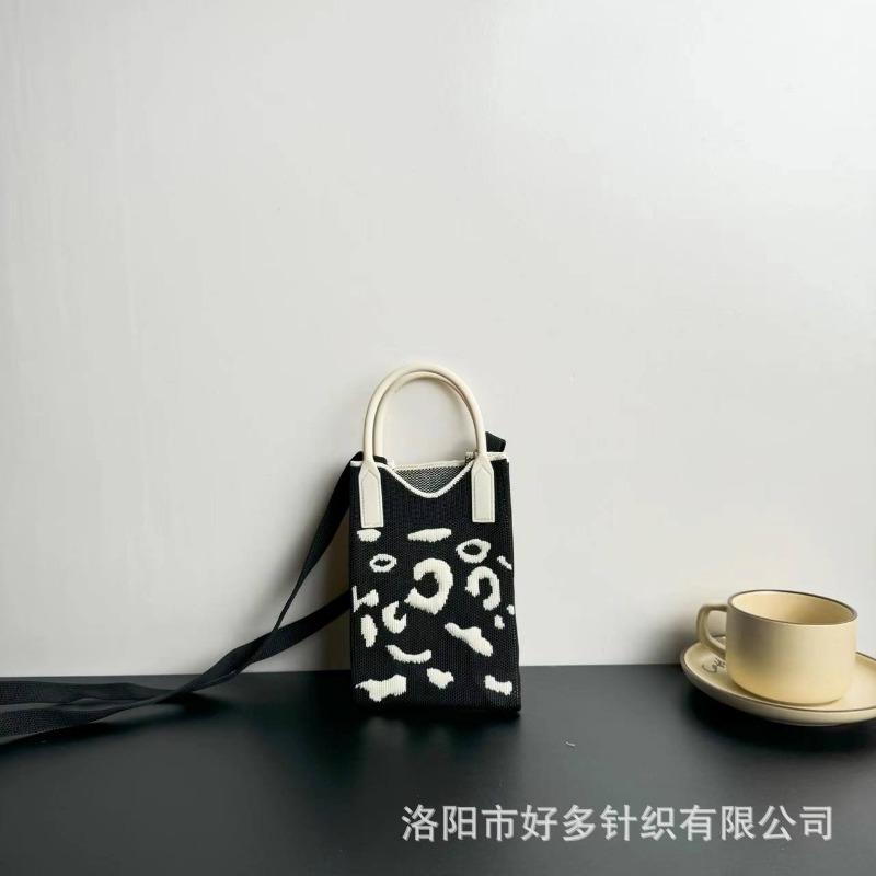 Премиальный сенсорный ns сумка для мобильного телефона новая мультяшная вязаная сумка дофаминовая ниша универсальная сумка-мессенджер через плечо сумочка