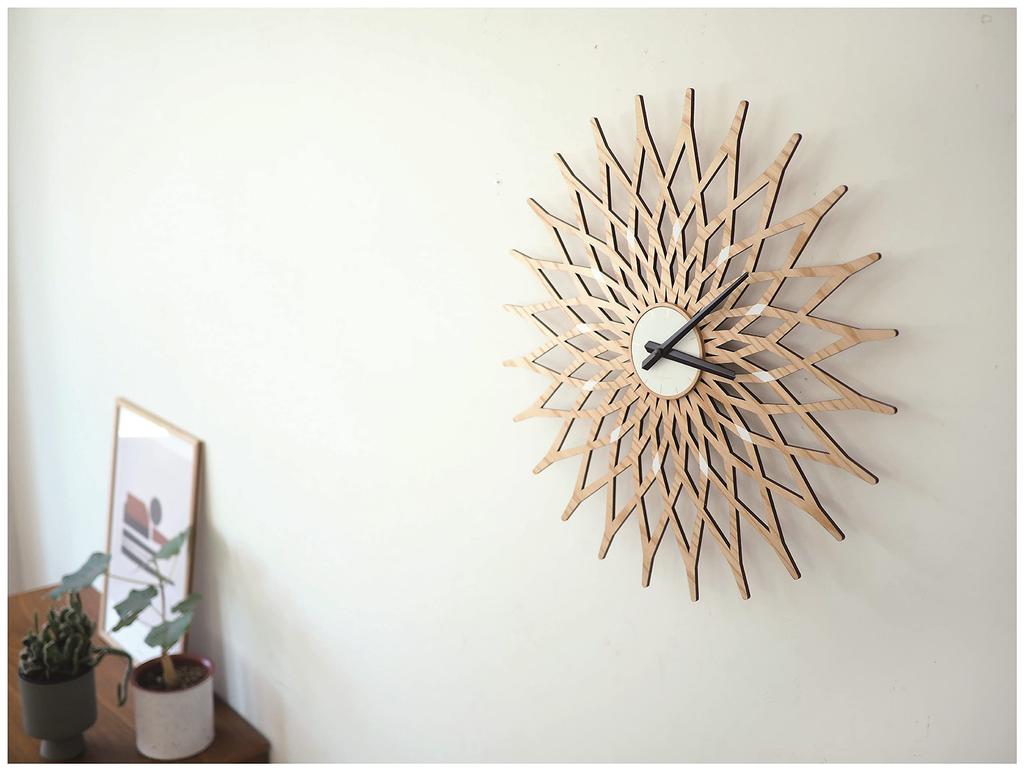 Interform Noale CL-3022WH Wall Clock, White, 44cm Wide X 44cm High X 3cm Deep