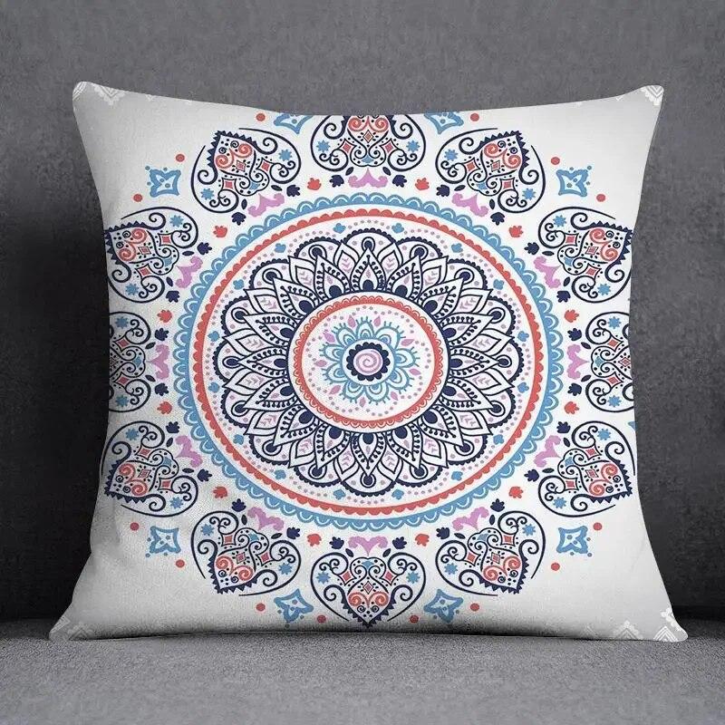 Mandala Retro Pattern Home Decoration Pillowcase Square Office Cushion Cover