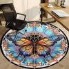 1PC Butterfly Mandala Chair Carpet for Office Non-Slip, Lightweight, Machine Washable Rug for Office, Sleeping, Room - Holiday Decoryy251009097