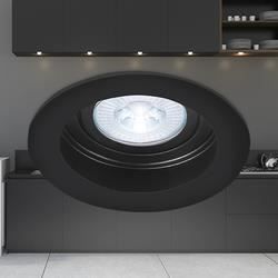 Lot de 10 supports de spots Beta R3 rond noir MR16 GU10/GU5.3
