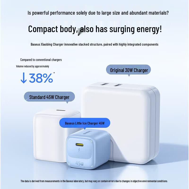Baseus Зарядное устройство EnerFill FN22 45 Вт GaN Type-C