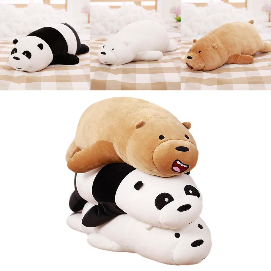 We Bare Bears Pillow Cartoon Bear Grizzly Bear Panda Soft Stuffed Plush Toy Doll Premium And Soft