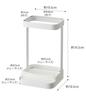Yamazaki Jitsugyo 5062 Hair Iron Stand Tower with Heat Resistant Tray, White Approx. 10.5X10.5X16.5cm Tower Hair Iron Holder