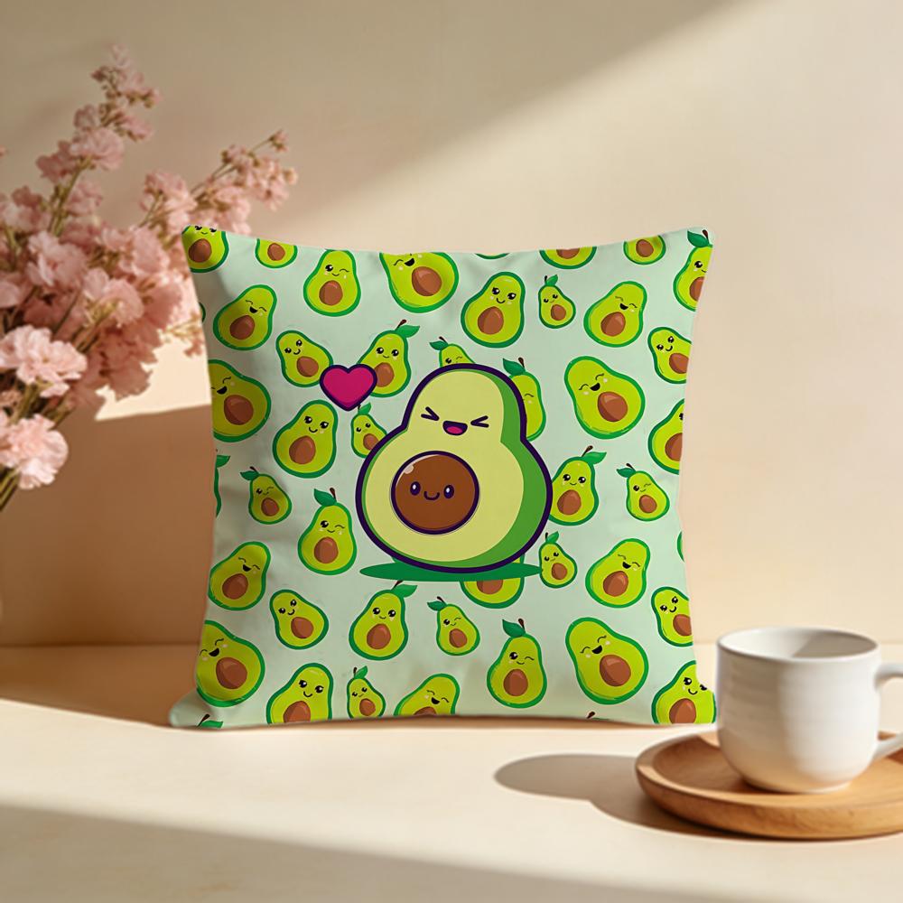 Creamy Avocado Cushion Cover Soft Pillow Cases for Home Bedroom Living Room Sofa