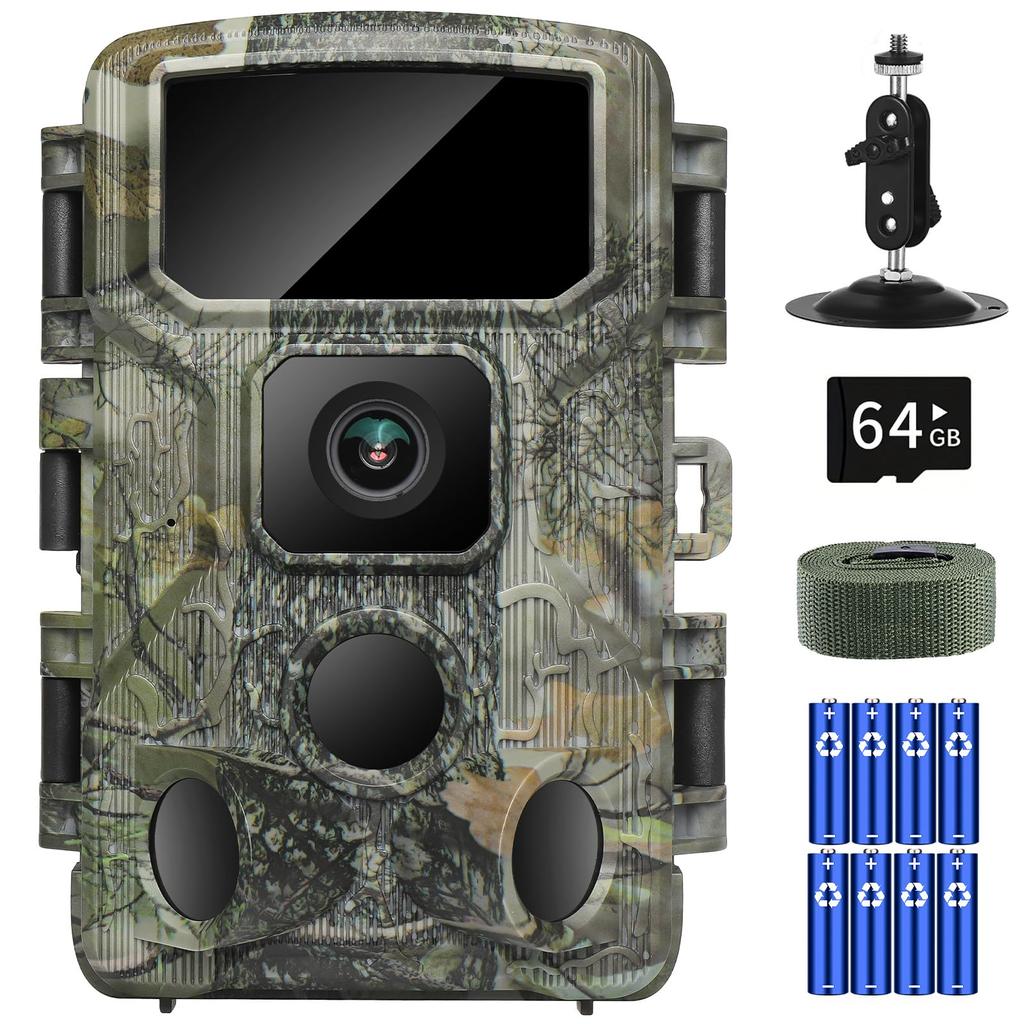 KJK Newest Trail Infrared Compatible with Wildlife Surveillance Security Battery Seconds Speed Still Image 64 Million Video Low Brightness Infrared
