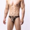 Мужские треугольные трусы с леопардовым принтом thrill briefs с низкой талией сексуальные дышащие мужские трусы тренд