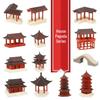 Ancient Architecture Bonsai Pavilion Ornament for Fish Tank and Aquaterrarium Landscaping